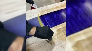 How To Make Purple Epoxy Table | Interior Design Ideas