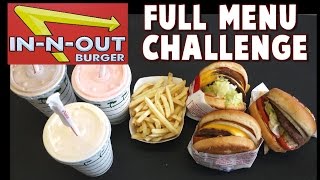 In-N-Out Full Menu Challenge in 5 Minutes *5000 Calories* | FreakEating vs The World 123