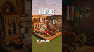 Minecraft Fireplace Design: Build a Rustic Fireplace in Seconds! #minecraft #shorts