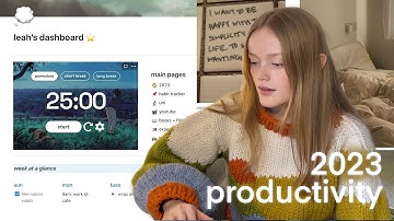 how i set goals and stay productive 💫 planning & organisation for 2023 w/ Notion