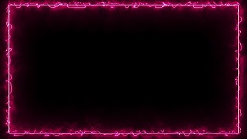 Neon Light Border | Frames Template Video | Glowing Frame Black Screen | Background Loop #viral