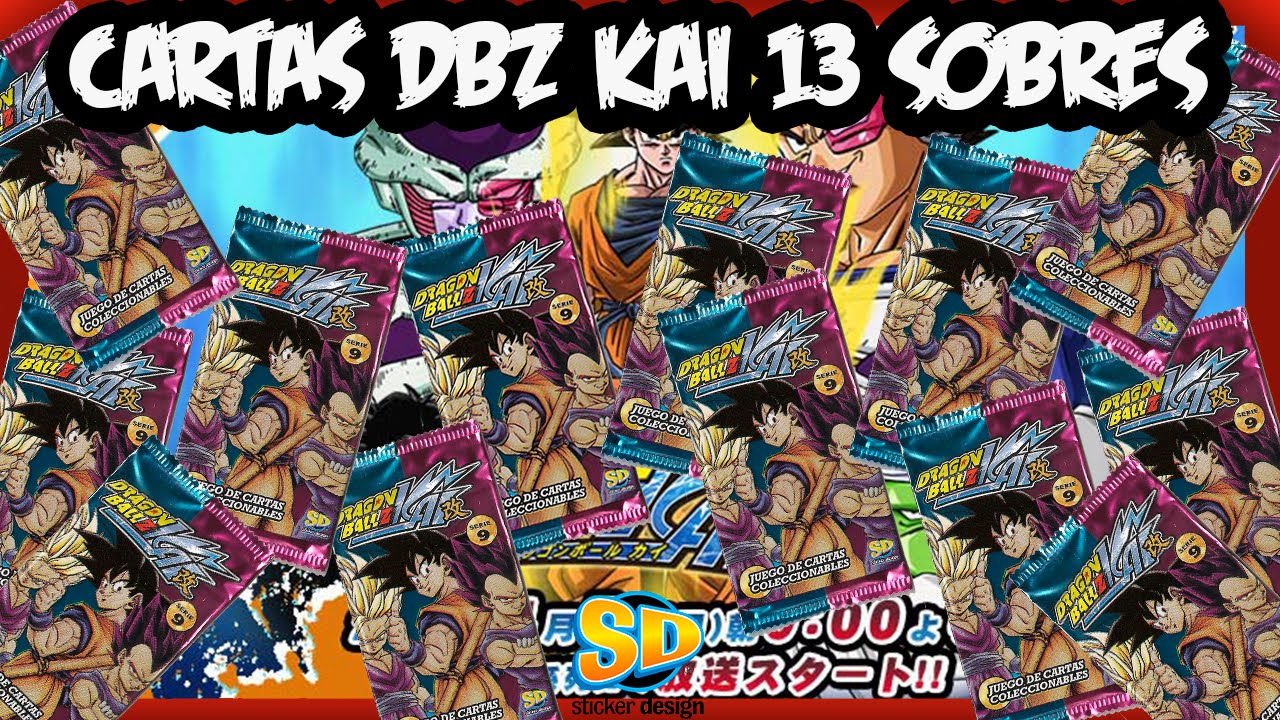 Cartas de Dragon Ball Z Kai Serie 9 (sticker design) #13 SOBRES - YouTube