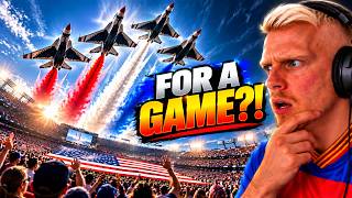 America Sends FIGHTER JETS Over Football Games?!|Latvian Reacts