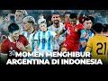 Bintang top dunia kaget dengan kelakuan indonesia momen momen seru timnas argentina di indonesia