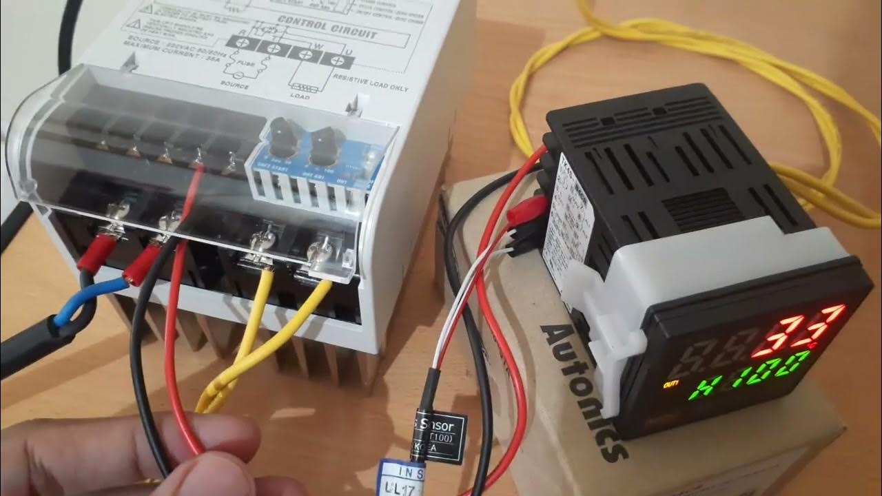 Setting Temp Controller dan Thrystor Autonics TK4SB4CR ke SPC135E