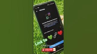 Attach WhatsApp into Instagram story 💚🔗❤️ #azarchannel #instagram #whatsapp