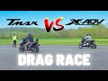Yamaha tmax vs honda xadv  drag race  4k