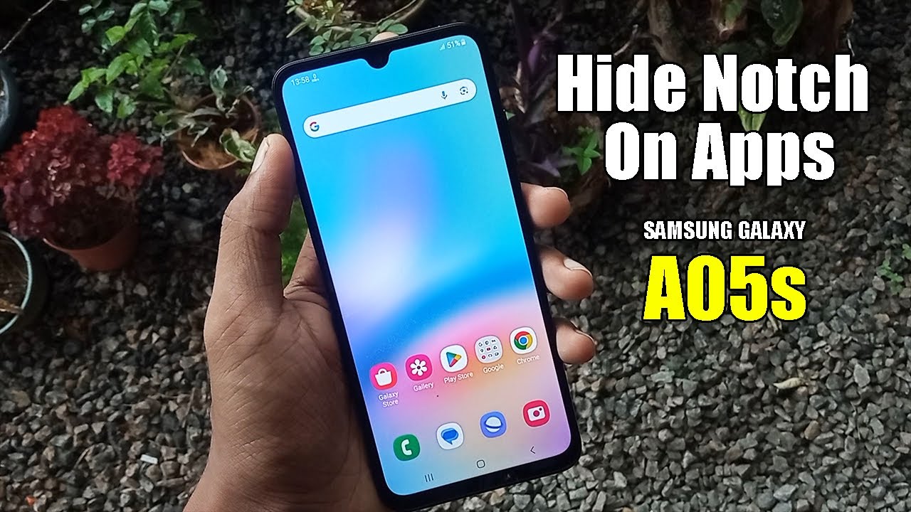 How To Hide Notch On Apps - Samsung Galaxy A05s - YouTube