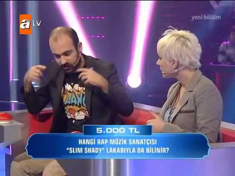 Güven Bana 31.01.2013 Berna Tuğçe Çil - Aras Karafil slim shady sorusu 3 yanlış