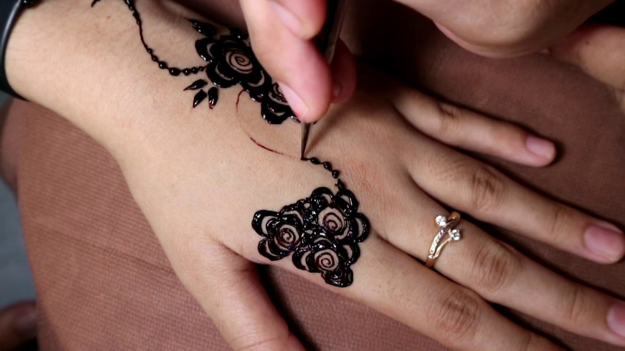 Henna fun motif bunga simple mehndi beginners YouTube