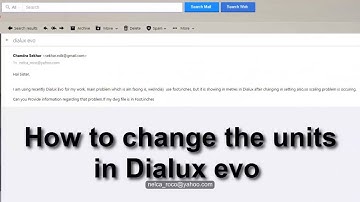 How to change units in Dialux evo