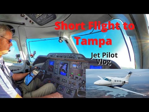 Short Flight to Tampa for Maintenance-Private Jet Flight along Gulf Coast