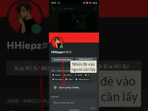 Video Cách lấy ID discord người dùng (trên điện thoại) - youtube