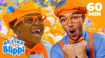 Blippi and Friends Ball Pit Party Games | Be Like Blippi | Colors For Kids | After School Club