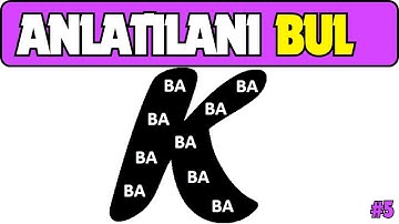 Kelime Bulmaca Oyunu 5 / Resimde Anlatılanı Bul / Resfebe yarışması Örnek Cevaplı /rs