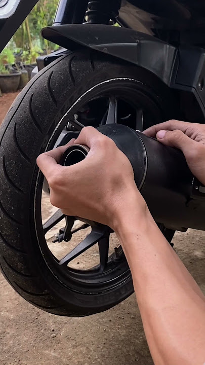 Pasang saringan setengah bor boran di knalpot vario #saringanknalpot #knalpot #vario