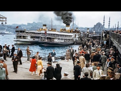 1960'LAR İSTANBUL MANZARALARI / 1960'LI YILLARDA ÇEKİLEN TENTEN İSTANBUL'DA FİLMİNDEN GÖRÜNTÜLER