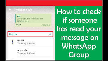 How to check if someone has read your message on WhatsApp group