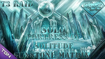 DCUO: FOS3 - Solo |Speed Feat| T3 Raid |Fortress Of Solitude Sunstone Matrix|
