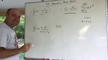 Calculus 2, 9.9, Geometric power series