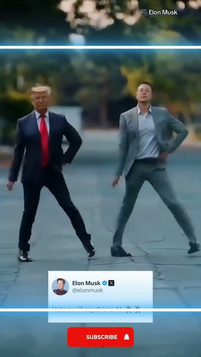 Elon Musk Shares AI Video Him Dancing With Trump #elonmusk #donaldtrump