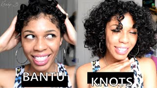 Bantu Knots on Curly Wet Hair | For cute Babydoll Curls