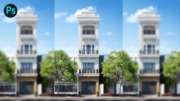 CORONA RENDER Post Production All Element + Photoshop tutorial