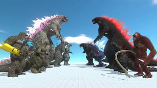 Evolved Godzilla & Allies vs Dark Evolved Godzilla & Allies - Animal Revolt Battle Simulator ARBS