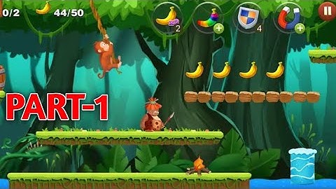Jungle Monkey Run Gameplay Part-1 || Gajapati Gaming