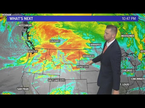 Continuing to warm up this week before a cold front arrives Thursday ...