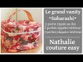 Le tutoriel du vanity subarashi par nathalie couture easy 3  poches zippe et 2 poches plaques