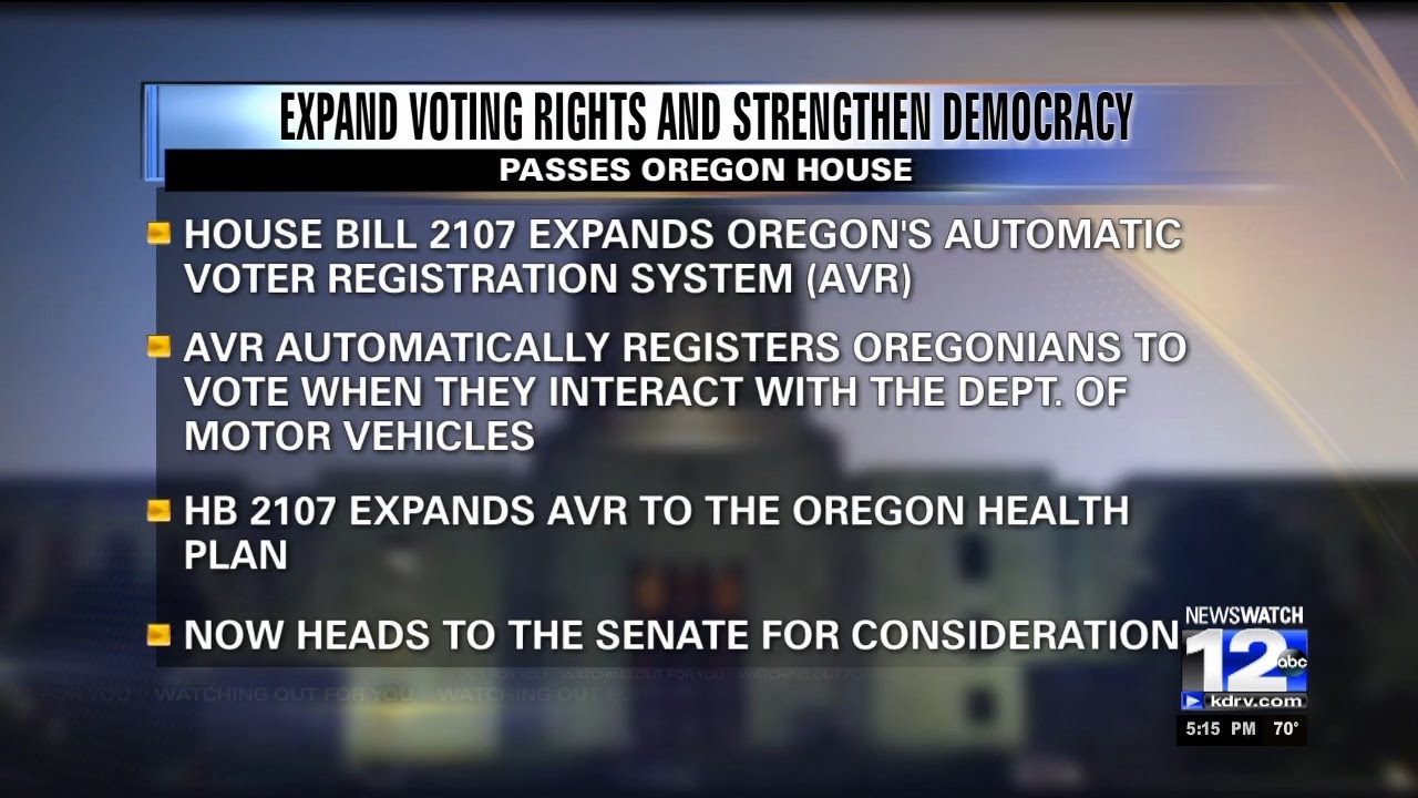 Oregon house passes bill that would expand voting rights - YouTube