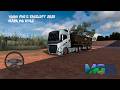 Mapa Minas ETS2 no Volvo FH5 Facelift 2025 - Volante MOZA TSW Truck Wheel