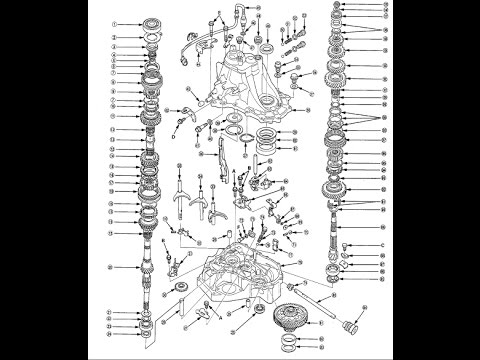 Integra B18c1 GSR Transmission and Engine breakdowns Diagrams Step By