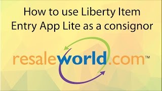 How to use Liberty Item Entry App Lite as a consignor screenshot 3