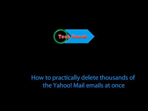 Como excluir efetivamente milhares de Yahoo! e-mails e-mail de uma só vez a granel com facilidade
