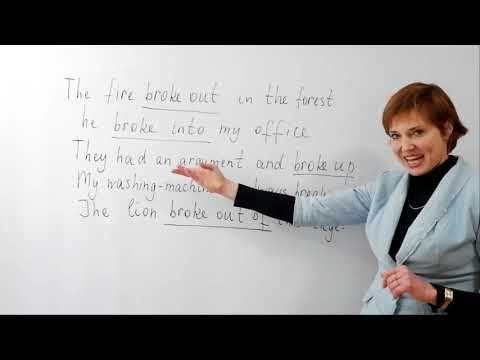 Фразовые глаголы - Урок 18 - Break (преподаватель Ольга Черноштан)