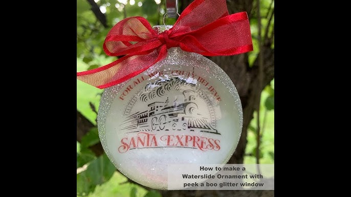 Floating Memorial Ornament  Printing on Inkjet Transparency Film 