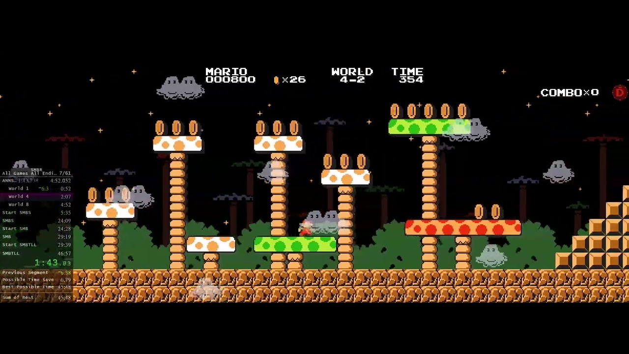 Super Mario Bros. Remastered All Night Nippon SMB FWR in 4:34