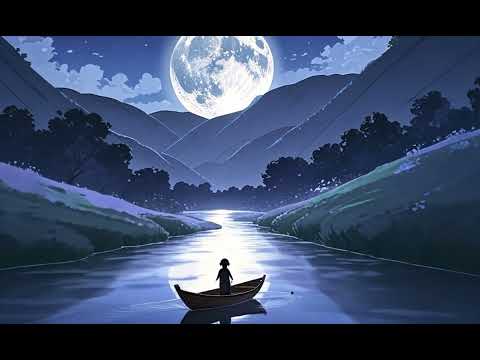 moon with ghibli style