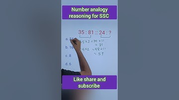 Number analogy reasoning for SSC exam #sscreasoningtricks #reasoning #reasoningtricks #ssccgl #ssc