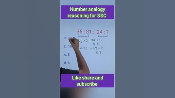 Number analogy reasoning for SSC exam #sscreasoningtricks #reasoning #reasoningtricks #ssccgl #ssc