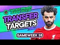 MY FPL GW38 TRANSFER TARGETS | Best One Week Punts! 🤡 | Fantasy Premier League 2023/24