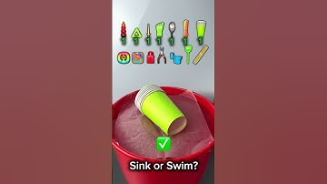 TRY TO GUESS HOW MANY PAPER WILL FLOAT?