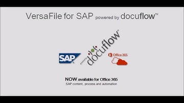 VersaFile docuflow SAP and Office 365 Vol 1