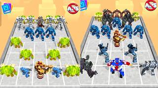 New ! Dino Craft Dinosaur Battle - Merge Craftsman Monster Fight, Monster Dinosaur vs Robot Merge screenshot 1