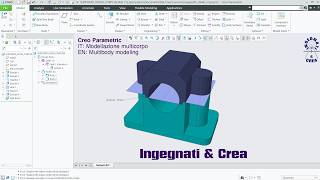 Creo Parametric 12 - MODELLAZIONE MULTICORPO (Primi Passi) -  Lezione n°26 per Intermedi