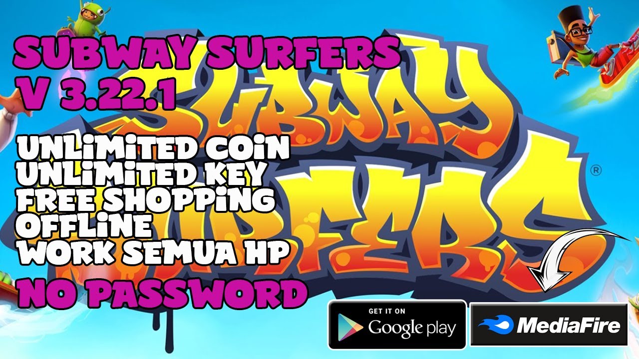 Subway Surfers Mod Apk 3.22.1 Unlimited coins and keys