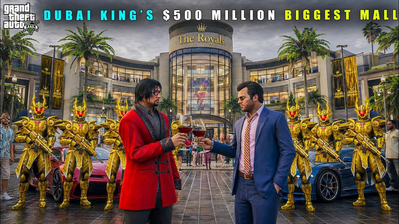 GTA 5 : DUBAI KING'S MOST EXPENSIVE $500 MILLION BIGGEST MALL || BB GAMING