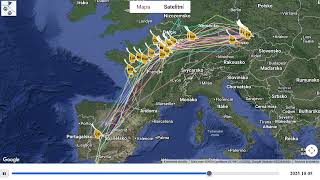 Summer/Autumn Migration of Northern Lapwings (Vanellus vanellus) 2025